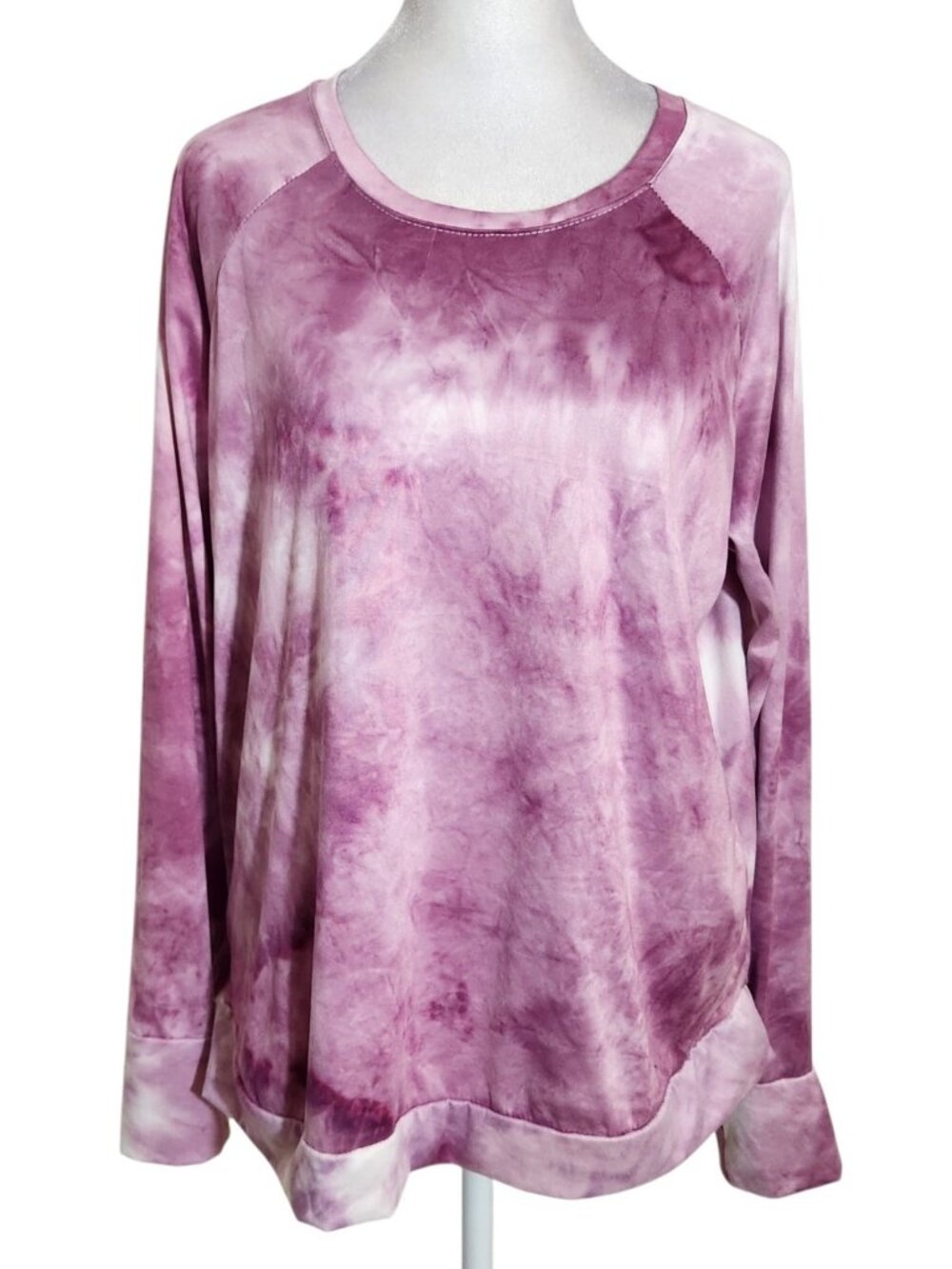 Hello Mello Orchid Purple Tie Dye Lounge Top Size Medium